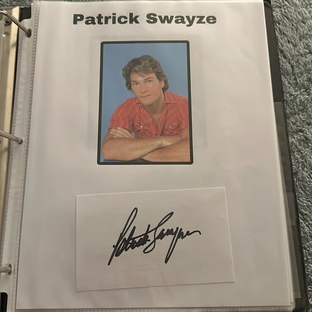 Authentic Patrick Swayze Autograph